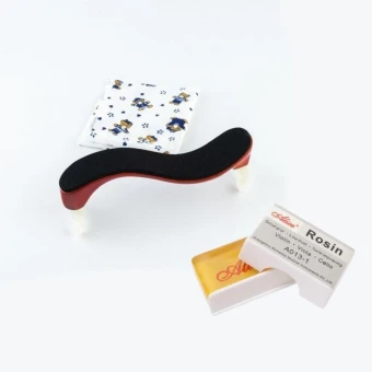 Набір Місток для скрипки 1/2 Hox темний з серветкою + Каніфоль Alice A013-1 Набір Місток для скрипки 1/2 Hox темний з серветкою + Каніфоль Alice A013-1