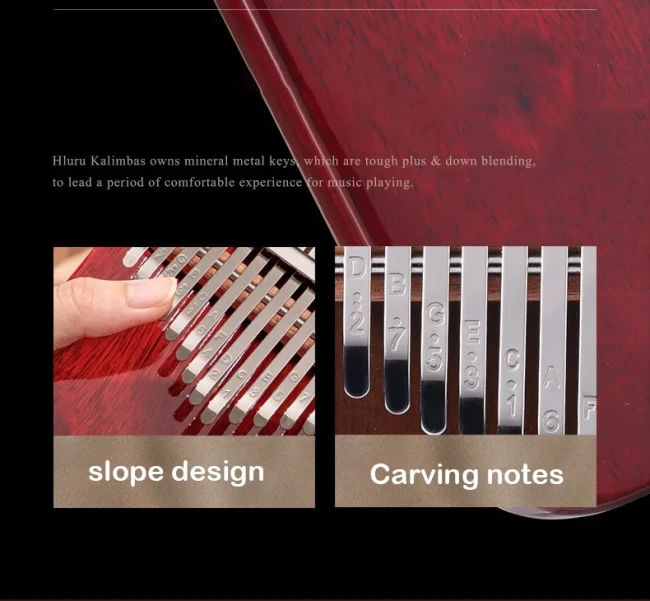 Hluru KY21 Purpleheart Artist Collaboration Kalimba Hluru KY21 Purpleheart Artist Collaboration Kalimba