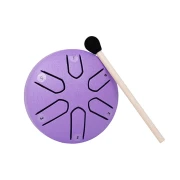 Overtone Steel Tongue Drum 3 Inch 6-Tone Purple
