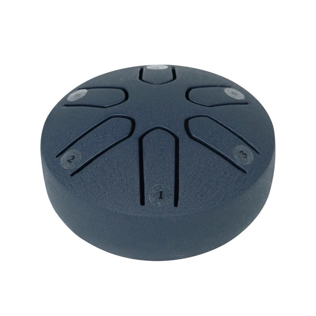 Глюкофон Overtone Steel Tongue Drum 3 Inch 6-Tone Navy Blue