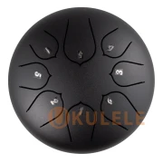 Hluru Huashu THD8-6 Black 6" (15см) 8 нот Tongue Drum Carbon Steel