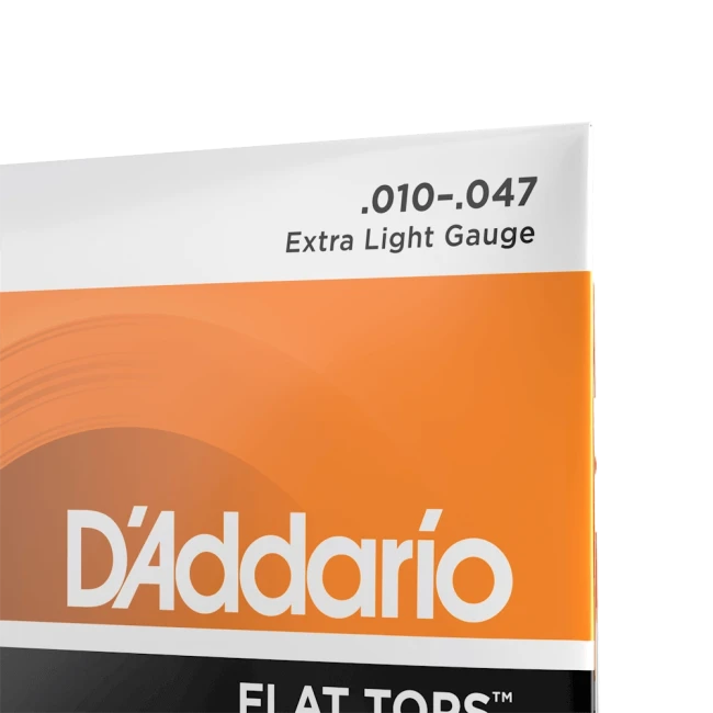 D'Addario EFT15 Flat Tops Phosphor Bronze Extra Light 10-47