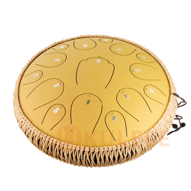 Глюкофон Hluru Huashu THL15-13 Golden 13" (33см) 15 нот Tongue Drum Carbon Steel