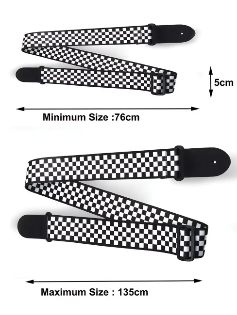 Набір для гітаріста ремінь і аксесуари - Chessboard