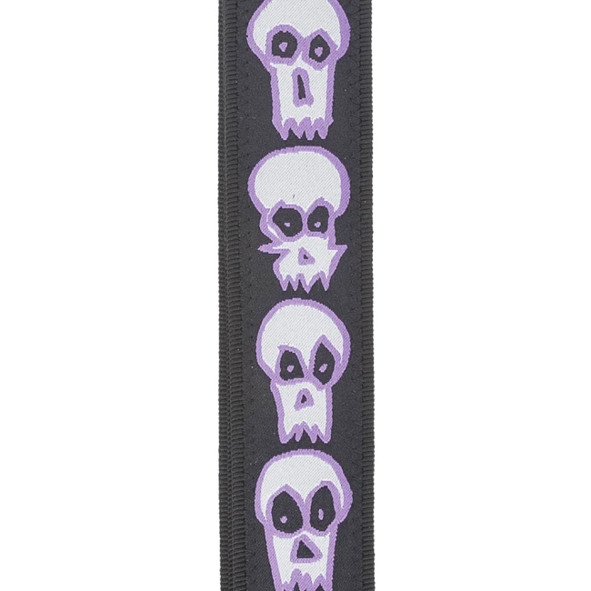 D'Addario 50JS07 Joe Satrani Woven Guitar Strap (Skulls)