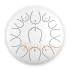 Глюкофон Hluru Huashu THL13-12 White 12" (30см) 13 нот Tongue Drum Carbon Steel