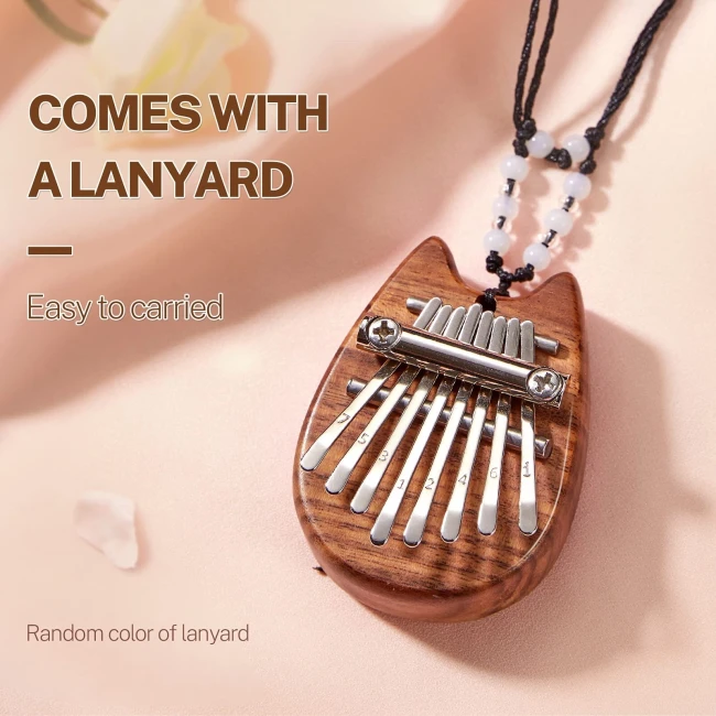 Overtone Mini Kalimba 8 Keys Sapele Cat