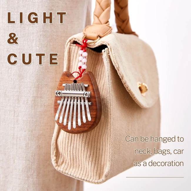 Overtone Mini Kalimba 8 Keys Sapele Cat
