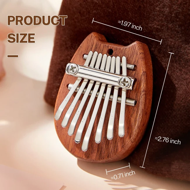 Overtone Mini Kalimba 8 Keys Sapele Cat