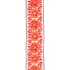 D'Addario 50PCLV00 Peace & Love Woven Guitar Strap - Pink and White