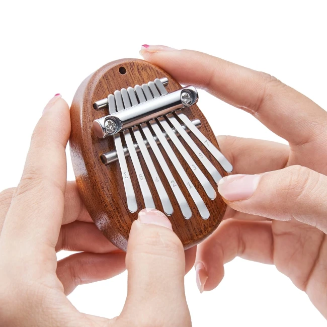 Overtone Mini Kalimba 8 Keys Sapele Egg