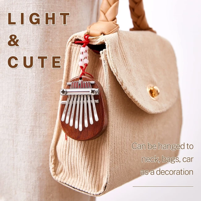 Overtone Mini Kalimba 8 Keys Sapele Egg