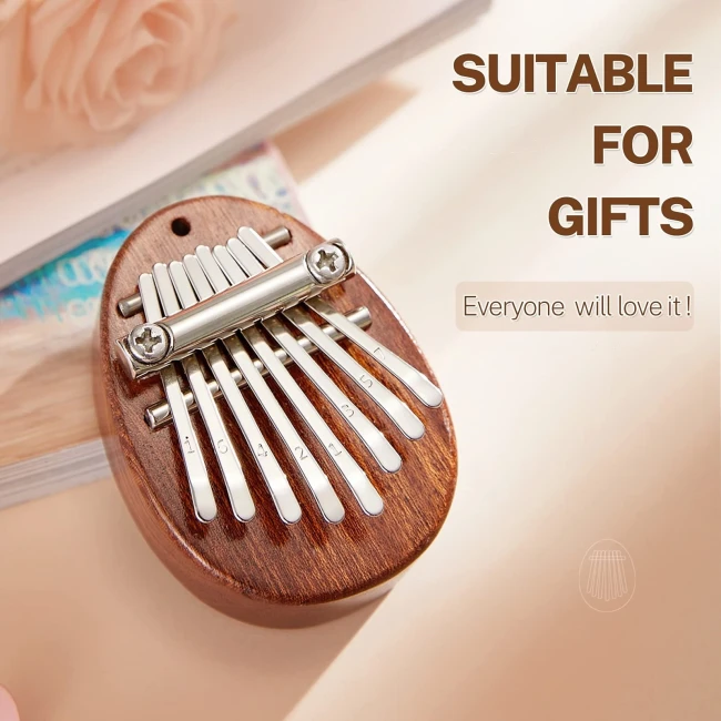 Overtone Mini Kalimba 8 Keys Sapele Egg