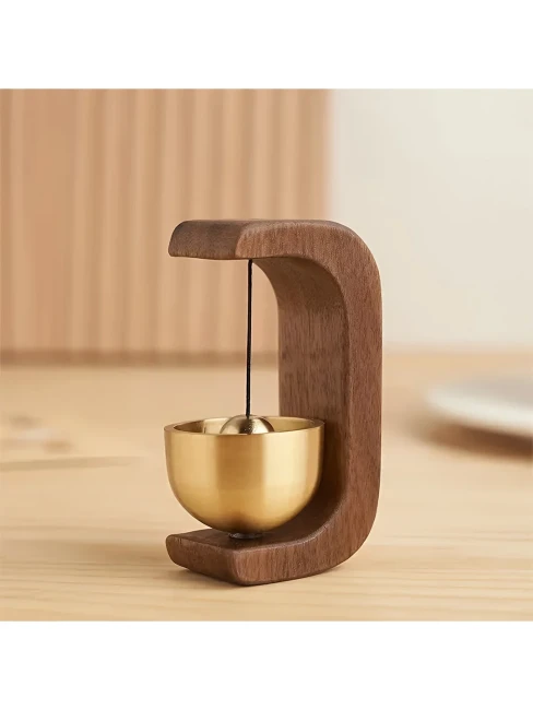 Дерев'яні дзвіночки для дверей Overtone Walnut Wood Doorbell Chimes Дерев'яні дзвіночки для дверей Overtone Walnut Wood Doorbell Chimes