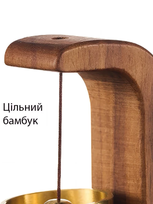 Дерев'яні дзвіночки для дверей Overtone Walnut Wood Doorbell Chimes Дерев'яні дзвіночки для дверей Overtone Walnut Wood Doorbell Chimes