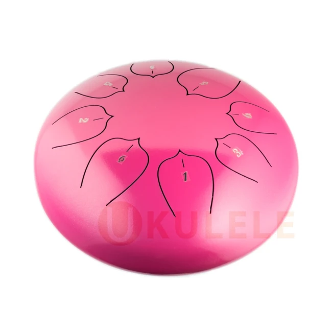 Глюкофон Hluru THL8-12 Pink 12" (30см) 8 нот Tongue Drum Carbon Steel