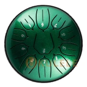 Hluru Huashu TSL11-6 Jewel Green 6" (15см) 11 нот Tongue Drum Carbon Steel