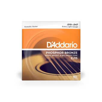D'Addario EJ15 Phosphor Bronze Extra Light 10-47 D'Addario EJ15 Phosphor Bronze Extra Light 10-47