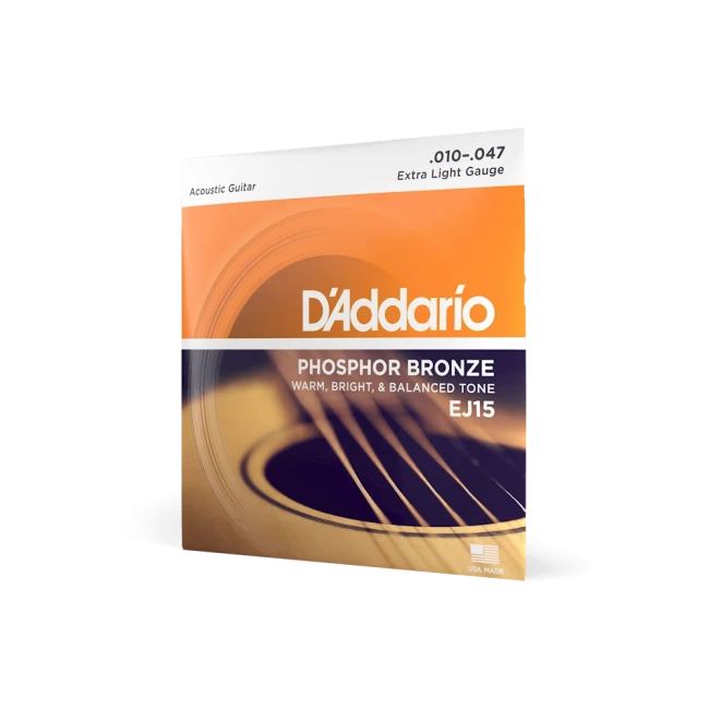 D'Addario EJ15 Phosphor Bronze Extra Light 10-47