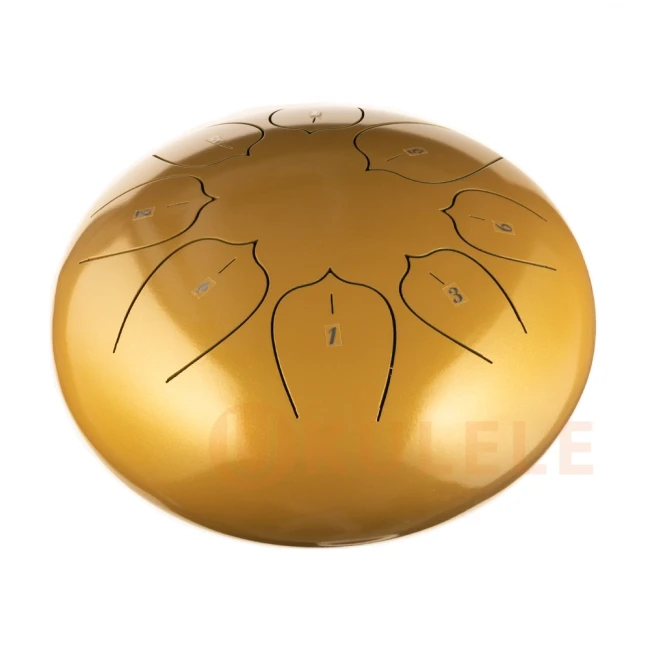 Глюкофон Hluru THL8-10 Deep Yellow 10" (25см) 8 нот Tongue Drum Carbon Steel