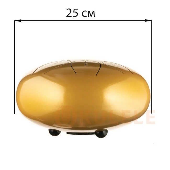 Глюкофон Hluru THL8-10 Deep Yellow 10" (25см) 8 нот Tongue Drum Carbon Steel