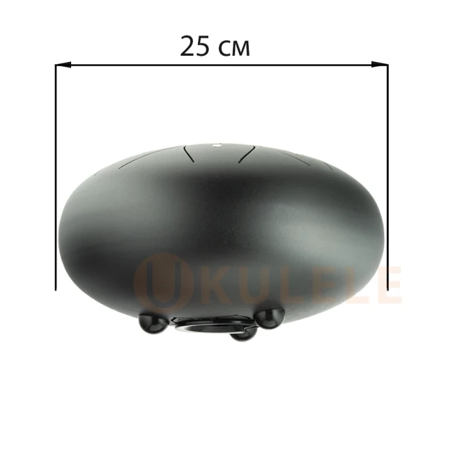 Глюкофон Hluru THL8-10 Ink Black 10" (25см) 8 нот Tongue Drum Carbon Steel