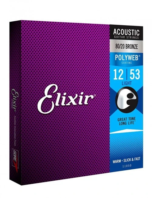 Elixir 11050 Polyweb 80/20 Bronze Light 12/53 (AC PW L) Elixir 11050 Polyweb 80/20 Bronze Light 12/53 (AC PW L)