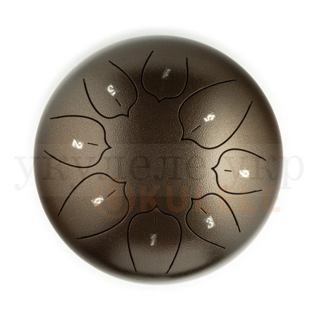 Глюкофон Hluru Huashu THL8-8 Bronze 8" (20см) 8 нот Tongue Drum Carbon Steel