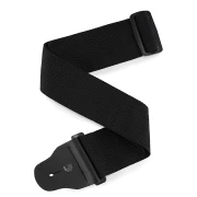 D'Addario 75B000 Polypro Bass Guitar Strap (Black)