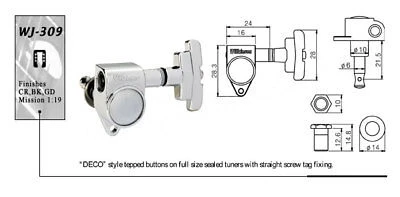Wilkinson WJ309 Chrome 3+3