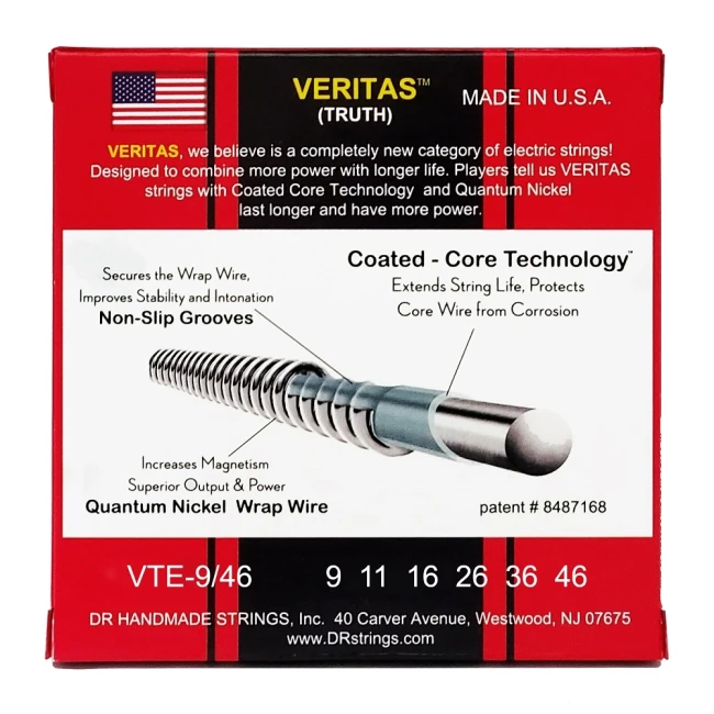 DR VTE-9/46 VERITAS Coated Core Electric - Light to Medium 9-46