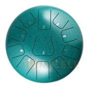 Hluru Huashu THF11-12 Malachite 12" (30см) 11 нот Square Tongue Drum Carbon Steel
