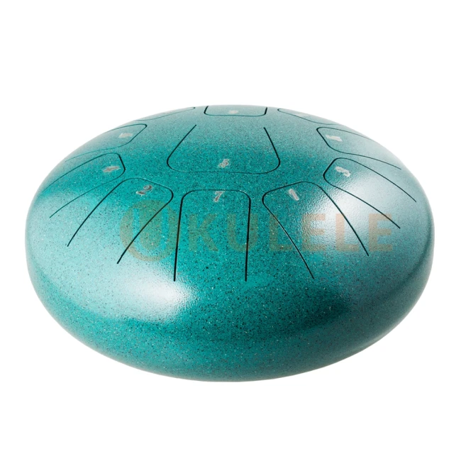 Глюкофон Hluru Huashu THF11-12 Malachite 12" (30см) 11 нот Square Tongue Drum Carbon Steel