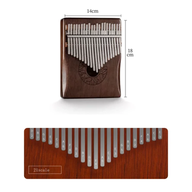 Hluru Huashu KHD21 Lotus Mahogany Brown (21 язичків, червоне дерево)