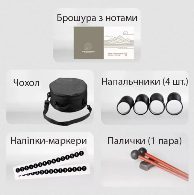 Глюкофон Hluru Huashu TWH15-14 Navy Blue 14" (36см) 15 нот Lotus Tongue Drum Carbon Steel Глюкофон Hluru Huashu TWH15-14 Navy Blue 14" (36см) 15 нот Lotus Tongue Drum Carbon Steel
