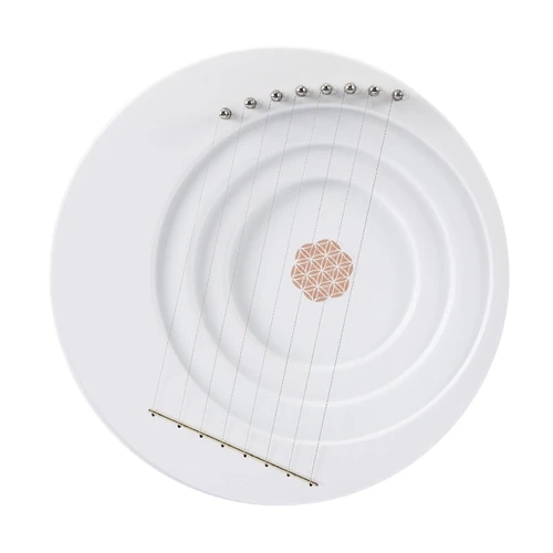 Hluru Full moon lyre 8 strings White