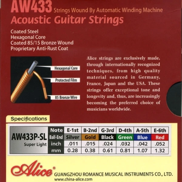 Alice AW433P SL Bronze 85/15 11-52