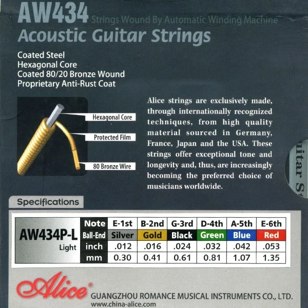 Alice AW434P L Bronze 80/20 12-53