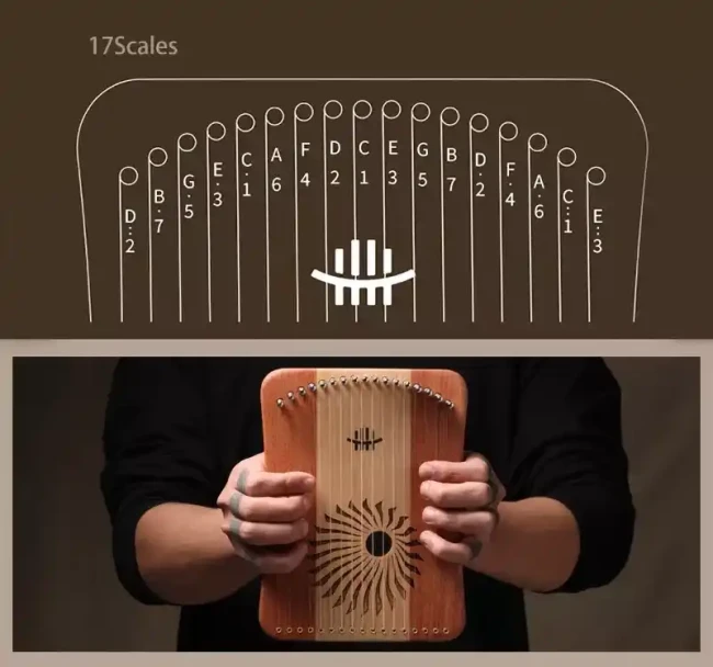 Hluru Kalyre 17 strings Maple&Zambian Padauk Hluru Kalyre 17 strings Maple&Zambian Padauk