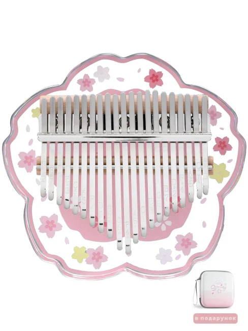 Калімба Hluru Huashu KHPF21 Transparent Pink Sakura Acrylic (21 нота)