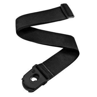 D'Addario PWSPL200 Planet Lock Poly Pro Guitar Strap (Black)