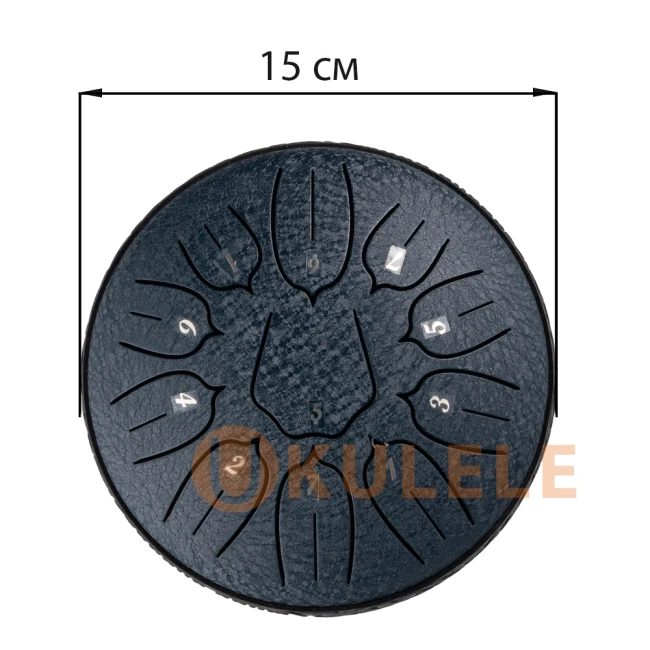 Глюкофон Hluru Huashu TSL11-6 NavyBlue 6" (15см) 11 нот Tongue Drum Carbon Steel