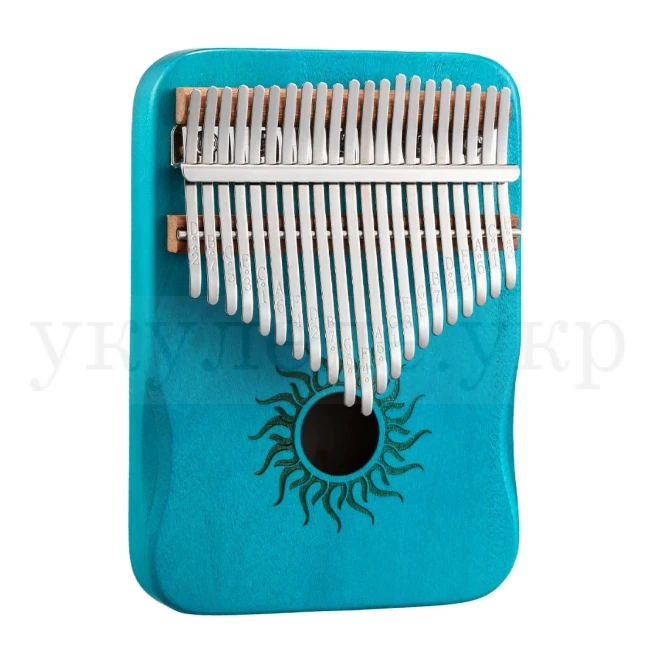Калімба Hluru Huashu KHS21 Small Sun Poplar Blue (21 язичків, тополя, зменшена)