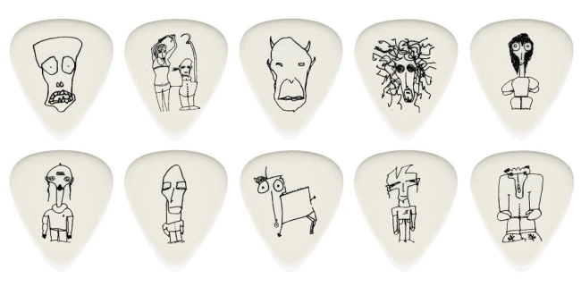 D'Addario Planet Waves Joe Satriani Signature White (Medium Gauge)