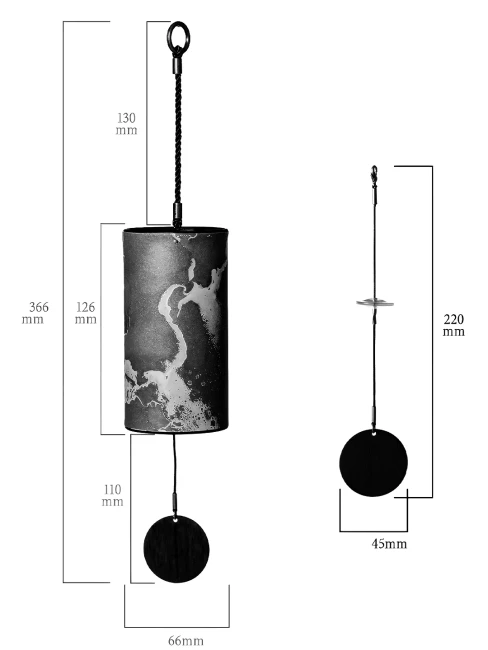 Музика вітру Hluru Red Rock 9 Notes Wind Chime Red.9-4 Музика вітру Hluru Red Rock 9 Notes Wind Chime Red.9-4