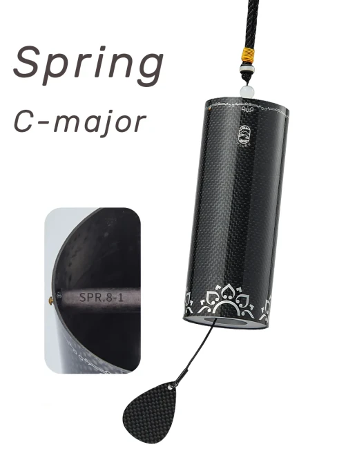 Музика вітру Hluru Spring Carbon Fiber 8 Notes Wind Chime CF Spr 8-1