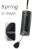 Музика вітру Hluru Spring Carbon Fiber 8 Notes Wind Chime CF Spr 8-1
