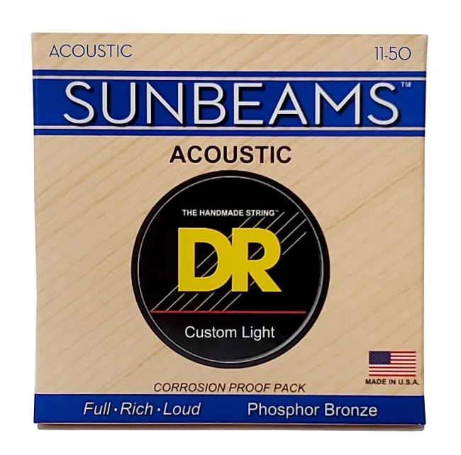 DR RCA-11 SUNBEAM Acoustic Phosphor Bronze - Custom Light 11-50