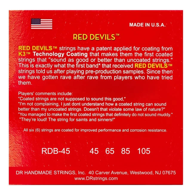 DR RDB-45 RED DEVILS Bass - Medium 45-105