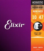 Elixir 16002 Nanoweb Phosphor Bronze Extra Light 10/47 (PB NW EL)